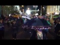 Galveston Mardi Gras uptown umbrella brigade