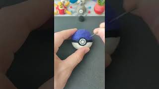 Masterball Pokemon Satisfying Wool Art.