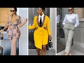 Latest And Trending  Casual Corporate Outfits for Business Women | African Print Styles