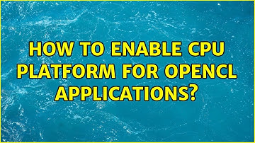 Ubuntu: How to enable CPU platform for OpenCL applications?