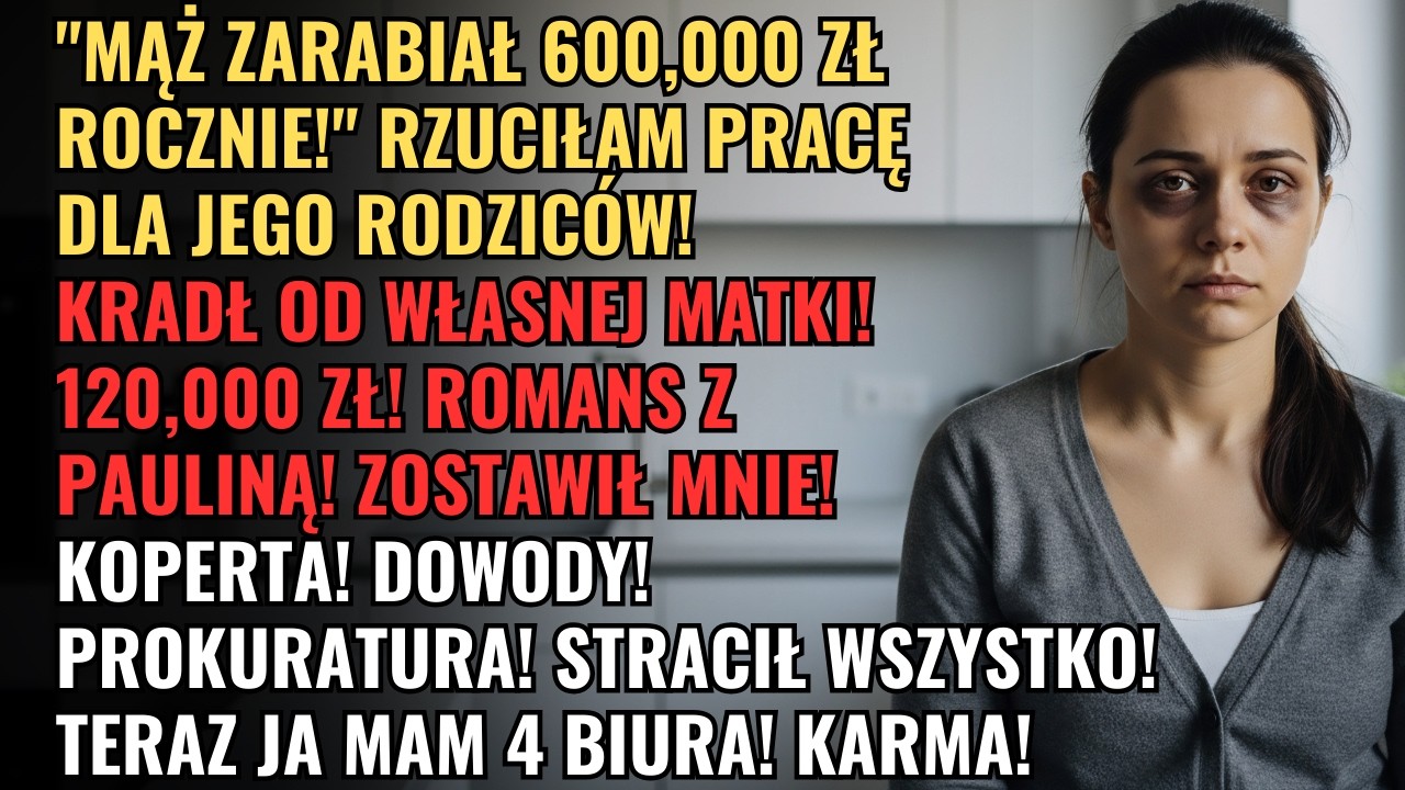„Myślisz, że z pensją 600 000 zł rocznie nie dam rady się z tobą uporać?” – rzucił mój mąż na korytarzu sądu, gdy podpisywaliśmy papiery rozwodowe. Trzy lata poświęciłam jego rodzicom: rzuciłam...