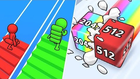 Bridge Race Vs Jelly Run 2048 Speedrun Gameplay Android - Ios