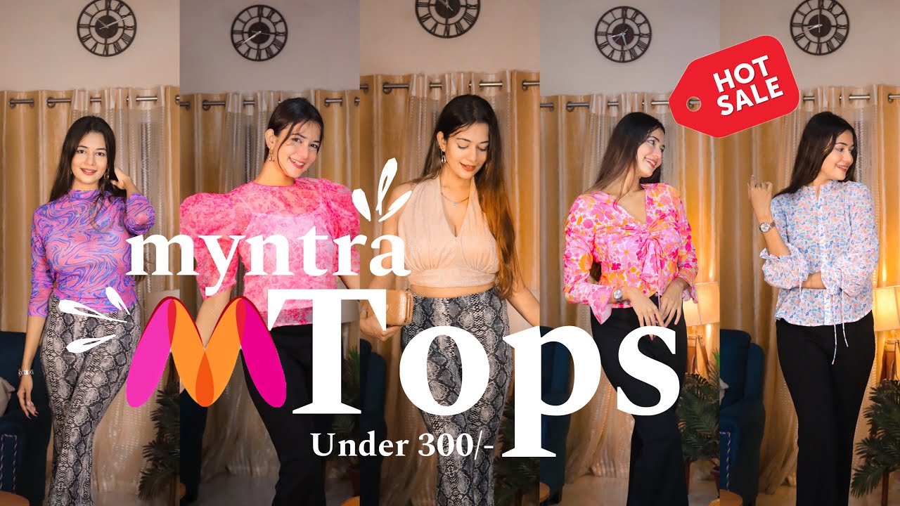 Myntra Tops under 399/-, Trendy and Affordable Tops