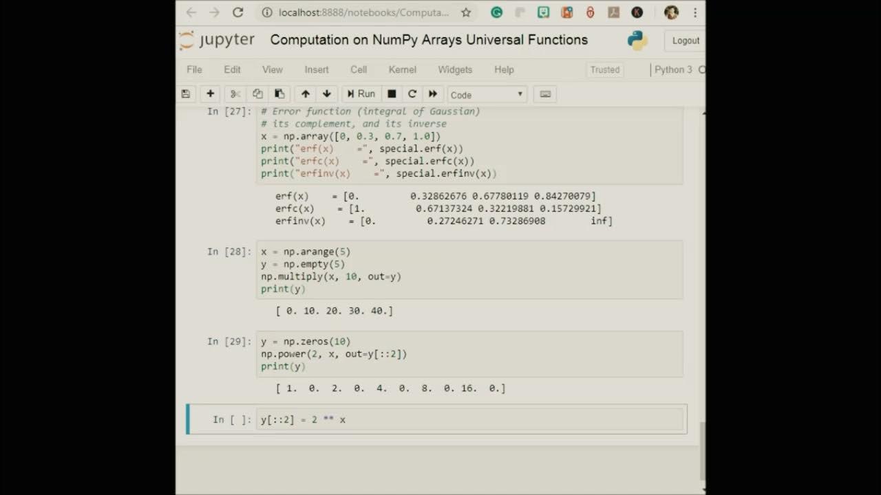 Advanced UFunc Functions || Python || Numpy || Data Science || Machine ...