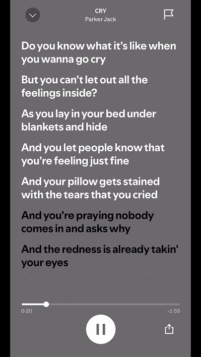 #CRY#parkerjack #spotify                     CRY-Parker Jack. Like and subscribe