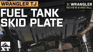 Jeep Wrangler TJ Fuel Tank Skid Plate Review & Install - YouTube