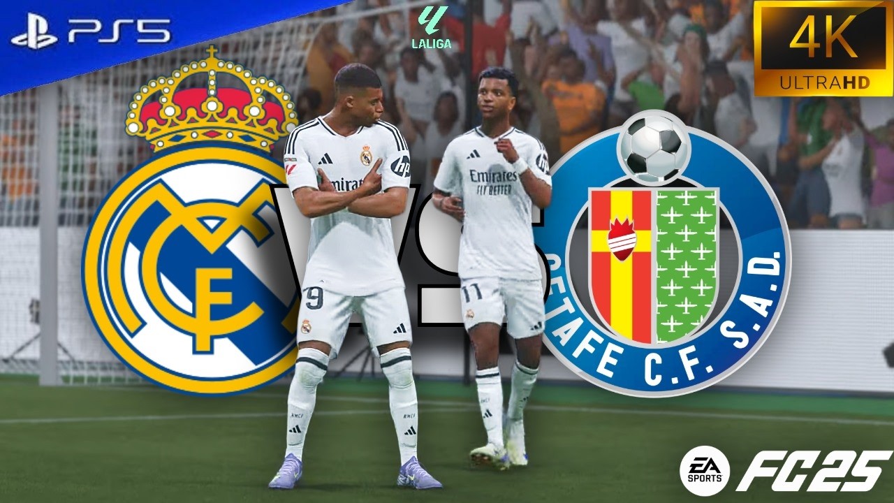Real Madrid vs Getafe - La Liga 25/26 | FC25 | PS5 | 4K