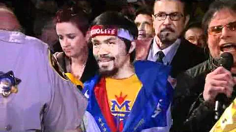 Manny Pacquiao Eye of the Tiger Intro for his fight with Shane Mosley