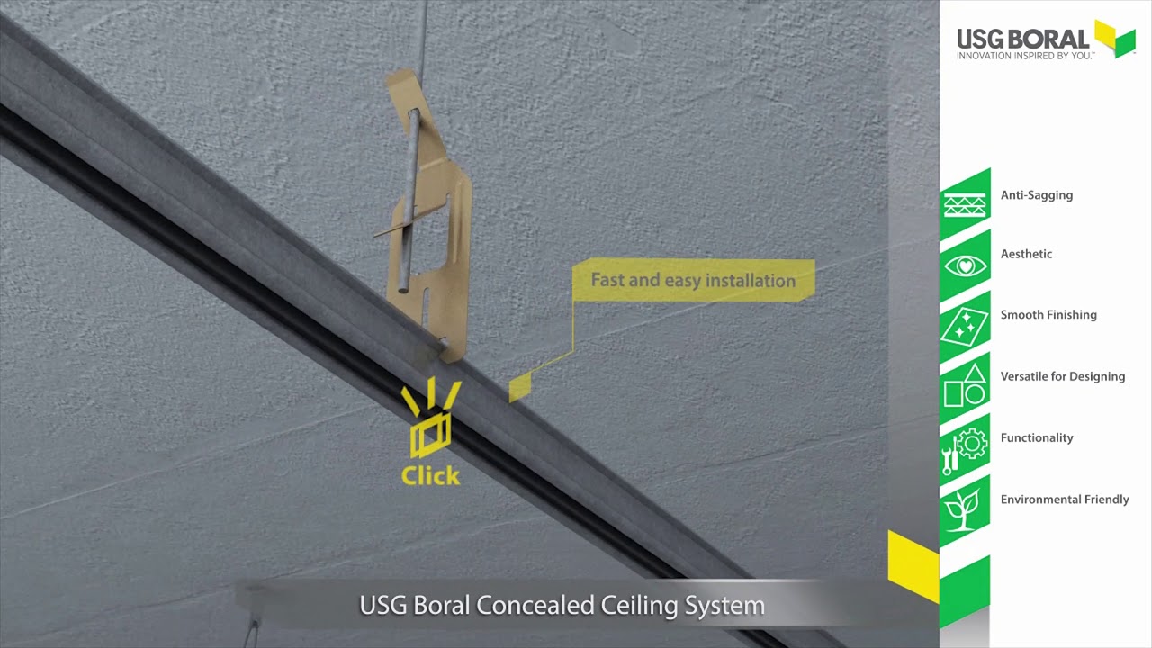 Usg Boral Concealed Ceiling System How Does It Work Youtube