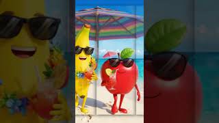 banana and apple vacation...😍#vacation #honeymoon #fruit #frugal @Mykoreandic @AnimalHT2721