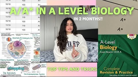 How To Get An A in A level Biology (how I went from a C to an A in 2 months!) *TOP TIPS*