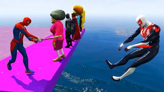 GTA 5 THAT WAS BRUTAL! SPIDER-MAN WITH A BASEBALL BAT vs SUPERHEROES! (Euphoria Physics) #3 screenshot 3