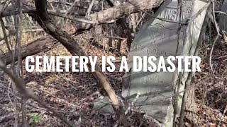 Abandoned cemetery where Bass Reeves unmarked grave is