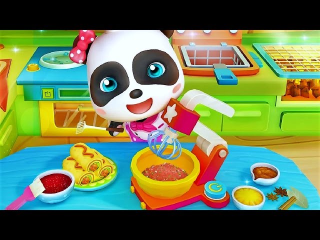 Comida Asiática. Panda Está Esperando a Entrega Do Café. Mini Jogo