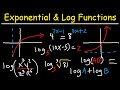 Logarithms Review - Exponential Form - Graphing Functions & Solving Equations - Algebra