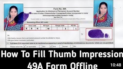 PAN CARD 49A FORM AND NSDL