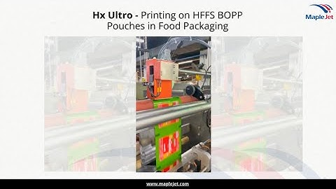 Hx Ultro TIJ Printer | High-Resolution Coding on HFFS BOPP Food Pouches