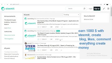 STEEMIT earn with 1000$ create blog, post, comments, upvotes, easy way