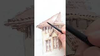 Painting a Loose Train Station in Watercolor