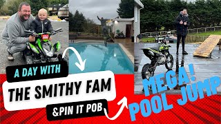 DAY WITH THE SMITHY FAM, PIN IT POB & GO OFF ROAD BARNSLEY (POOL JUMP FROM ROOF!)