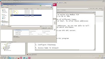 Modicon M340 With Wonderware Intouch  Via OFS (OPC Factory Server)