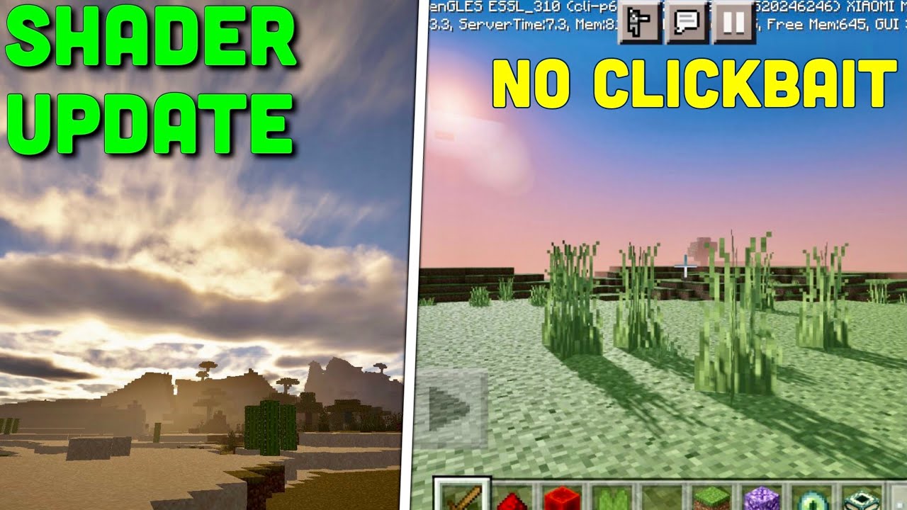 *NEW* REAL DYNAMIC SHADOWS in Minecraft PE 1.20.10+ (Android, iOS ...