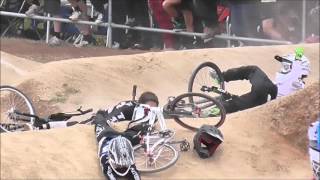 Epic bmx race crash