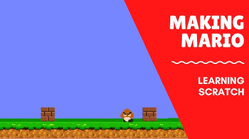 Programming in Scratch - Making a Mario Game - Containing a Goomba