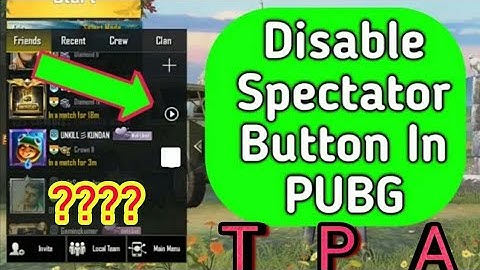How to disable spectator mode in pubg mobile| Spectator mode Secret setting how to disable ESA