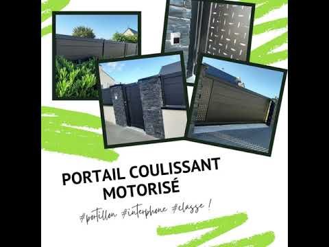 Portail coulissant motorisé- Costa Menuiseries