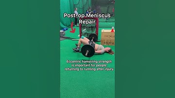 Glute Bridge Slide-out | Barbell Loaded | Eccentric Hamstring Strength | Physical Therapy Meniscus