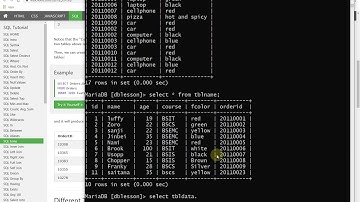 MYSQL Joins(  inner join, left join, Right join ,full join, union all) part1