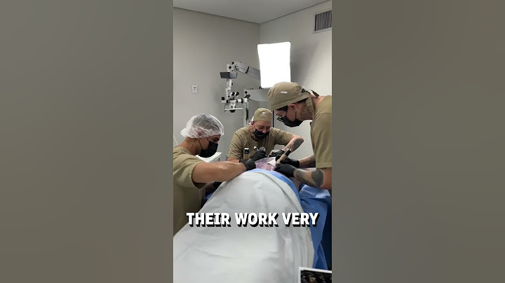 Getting a tattoo done like you're in surgery! 😮🏥  -  🎥 kalleltattoo