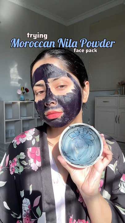 Tried Viral Moroccan Nila Powder Face Mask ✨ #shorts #skincare