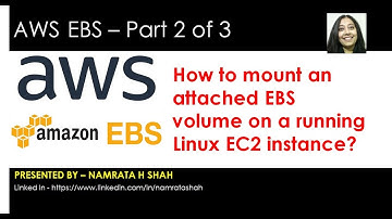 AWS EBS 2 of 3 - How to mount an attached EBS volume on a running Linux EC2 instance