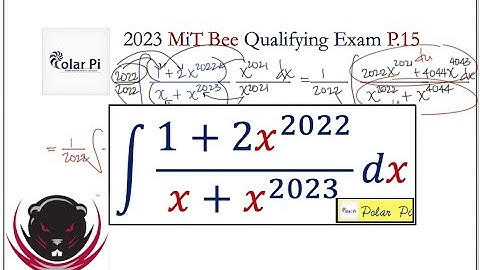 2023 MiT Integration Bee Qualifying Exam [Problem 15]