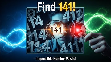 🧠🧐🧐Can You Find 141 Inside 114? | Impossible Number Puzzle! #emojyfind #quiz #puzzle 