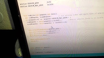 Arduino with EEPROM using I2C