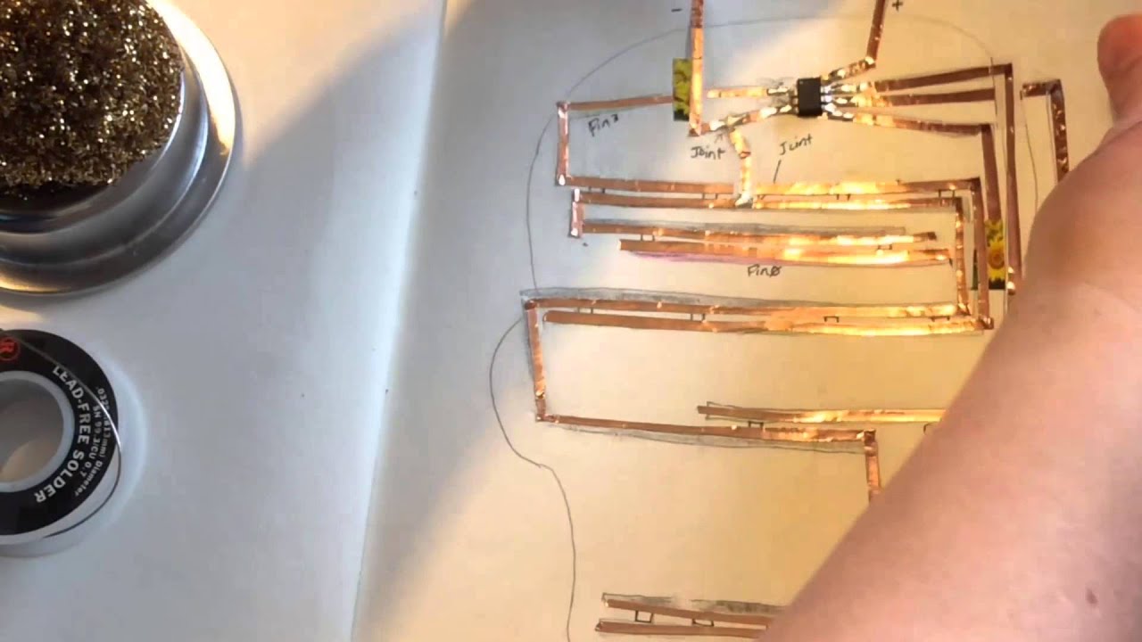 Using Copper Tape with Paper Circuits 