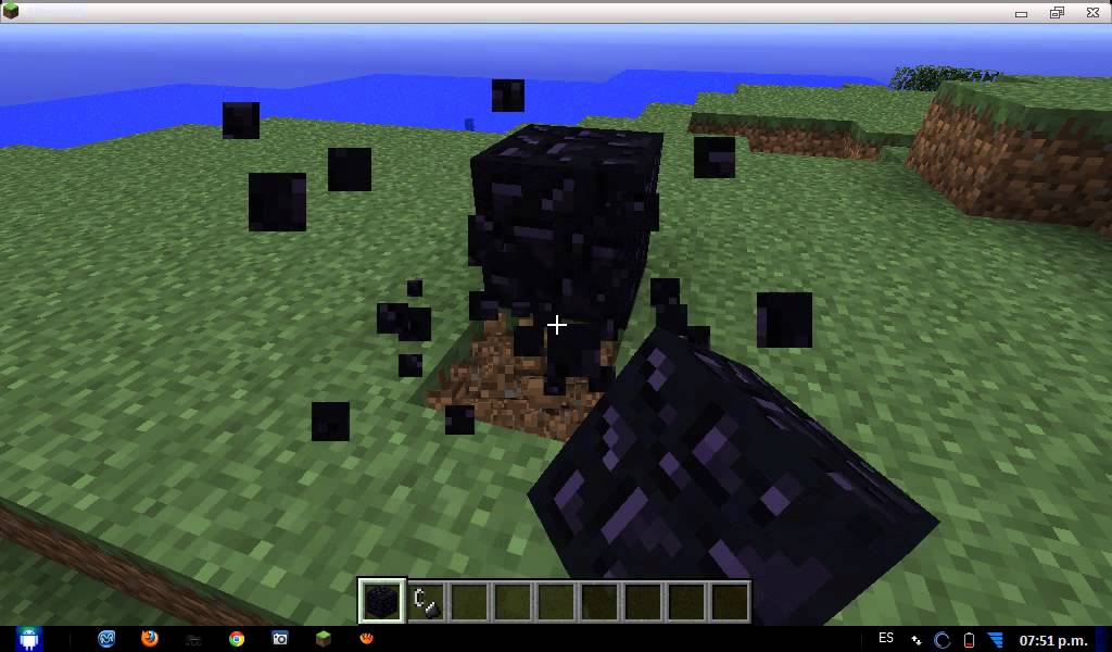 Minecraft como hacer un portal al inframundo - YouTube