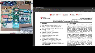 80286 Build, Ep. #45 - Expanding Arduino Debugger: 74165 Parallel-Load Shift Registers
