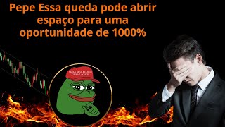 Pepe Coin #PEPE deixa padrão de forte queda, só uma reversão do BTC pode mudar isso!