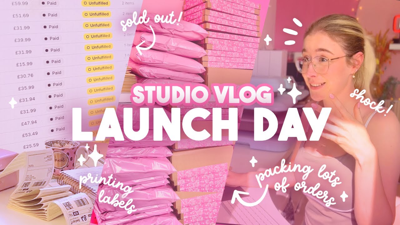 STUDIO VLOG | Launch day and I SOLD OUT?! Back-to-back markets with my small business ✨