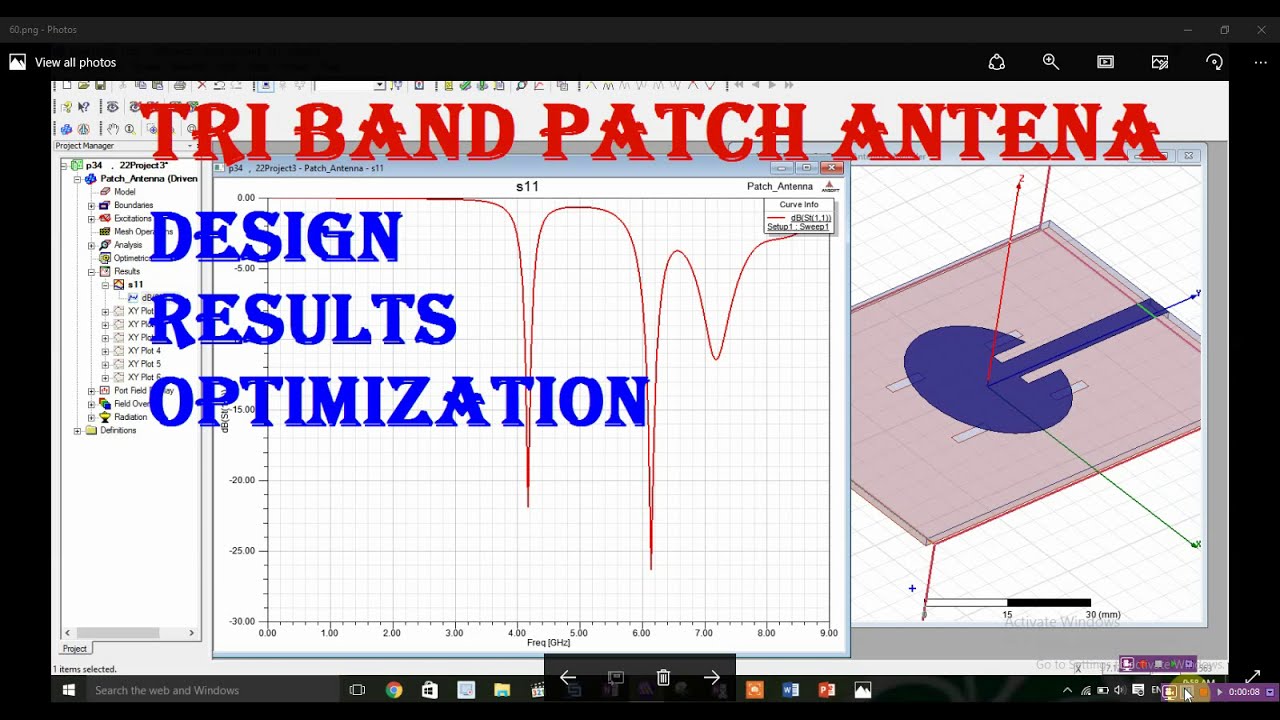 tri band patch antenna design in hfss| cst | complete antenna course ...