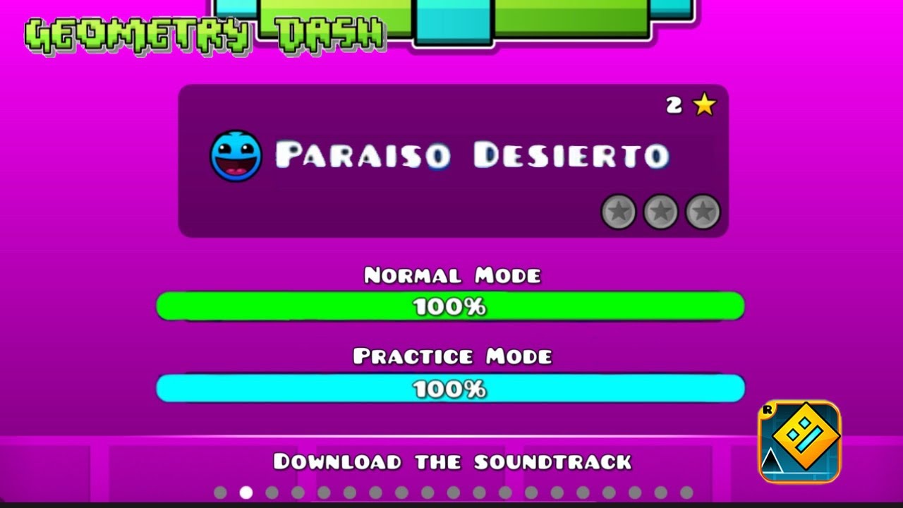 ¡Mi Segundo Nivel De Geometry Dash! - YouTube