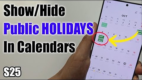 Hoe openbare feestdagen in agenda