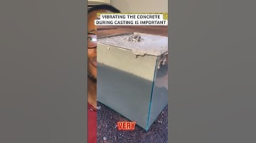 VIBRATING THE CONCRETE DURING CASTING IS VERY IMPORTANT. #engineering #building #construction #work