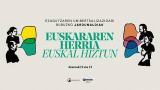 Jardunaldiak | 'Euskararen herria euskal hiztun' - Irekiera ekitaldia