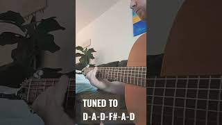 EASIEST Way to SOUND better ON GUITAR is USE ALTERNATE Tunings #shorts