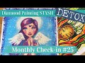 Diamond Painting Stash Detox Monthly check-in #25: Surviving Black Friday and a stunning WIP